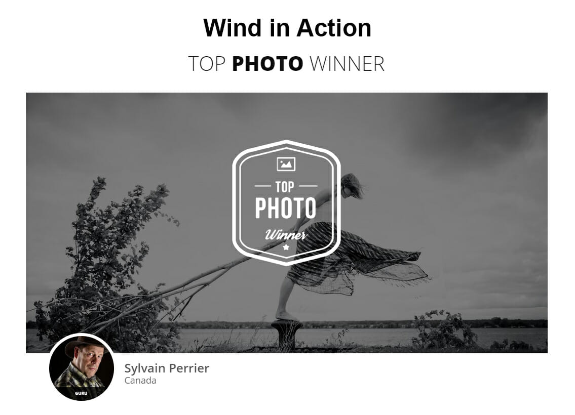 Sylvain Perrier - Wind in action Challenge - Top Photo - Carolyn Lacasse